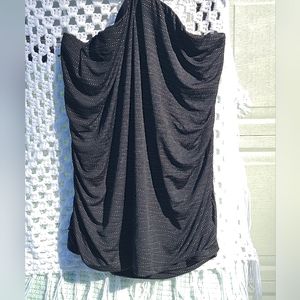 Lane Bryant Size 18/20 Black with Gold Studs Top and removable straps NWT